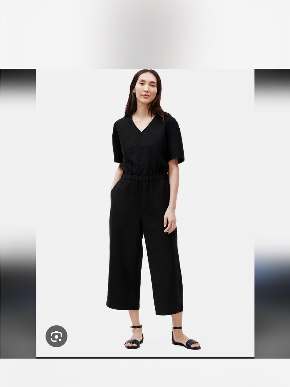 Eileen Fisher Eileen Fisher Tencel & Organic Linen Slub Jumpsuit